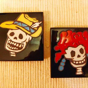 Vintage - Christine Fitzgerald - Día De Los Muertos Custom Tiles